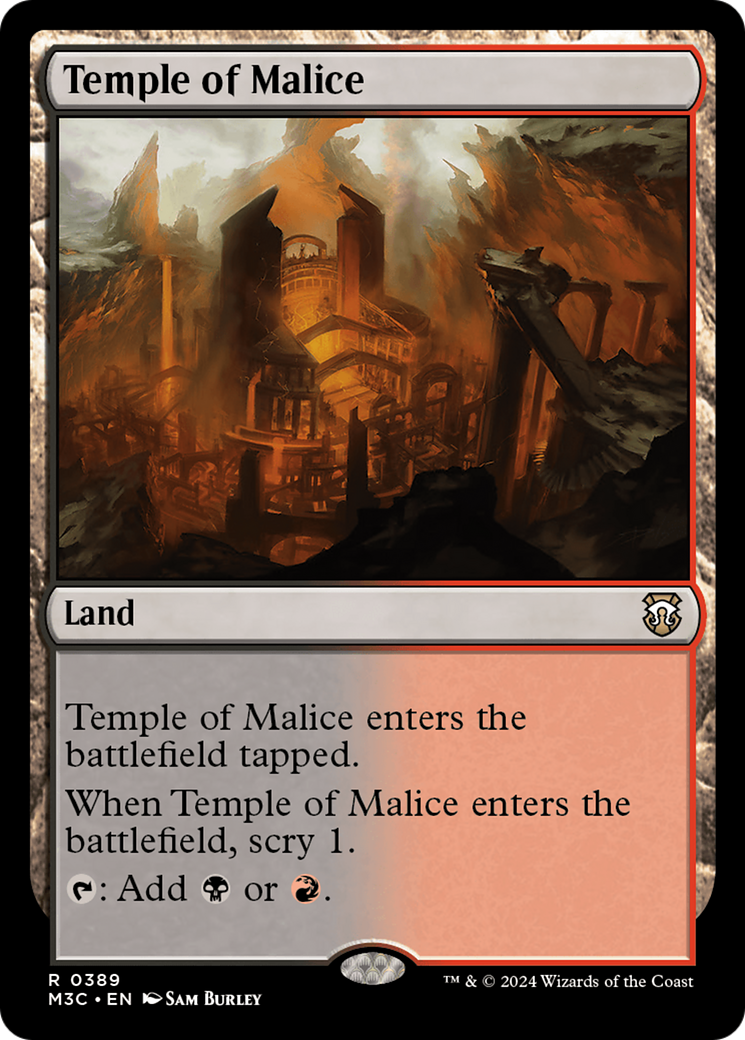 Temple of Malice (Ripple Foil) [Modern Horizons 3 Commander] | Exor Games Bridgewater