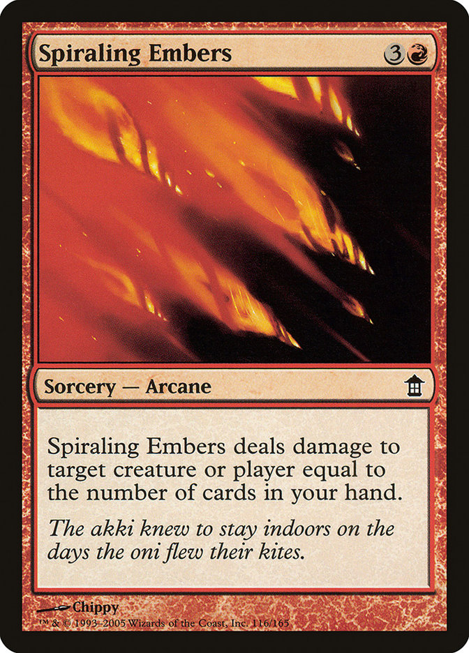 Spiraling Embers [Saviors of Kamigawa] | Exor Games Bridgewater