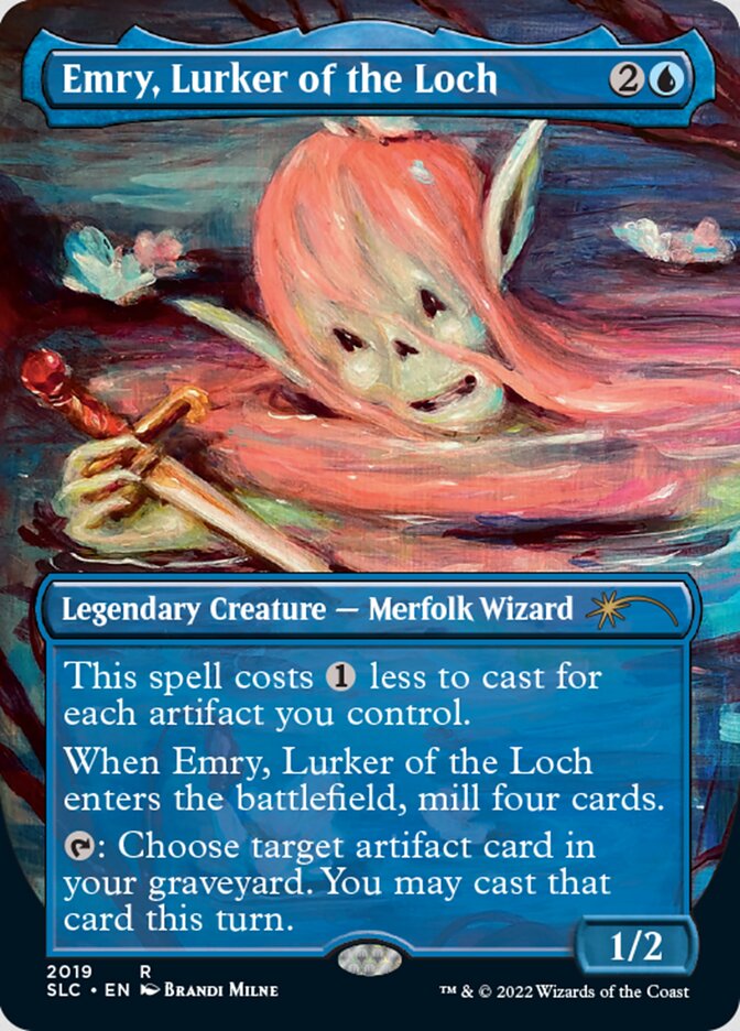 Emry, Lurker of the Loch (Borderless) [Secret Lair Countdown Kit] | Exor Games Bridgewater