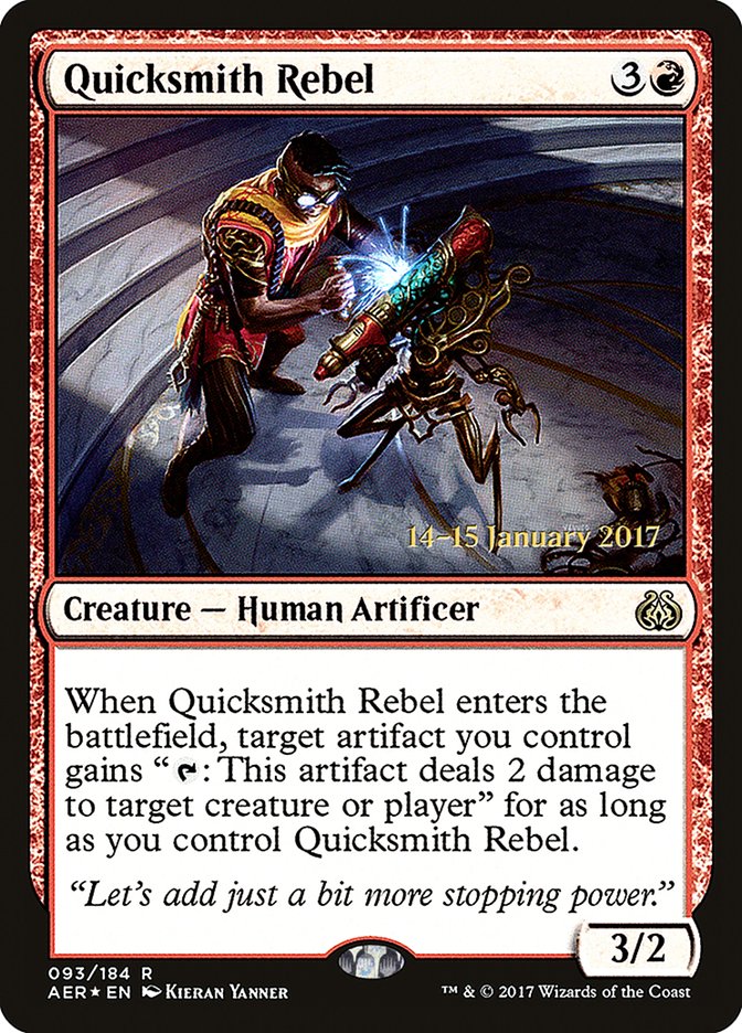 Quicksmith Rebel [Aether Revolt Prerelease Promos] | Exor Games Bridgewater