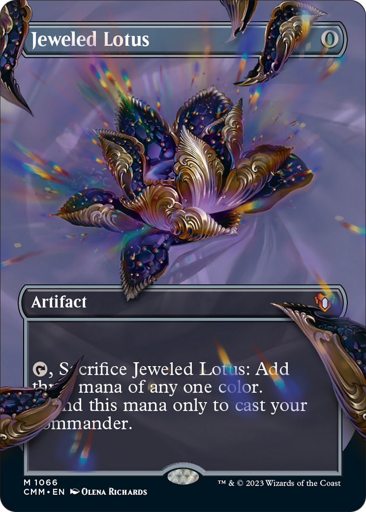 Jeweled Lotus (Borderless Textured Foil Frame Break) [Commander Masters] | Exor Games Bridgewater