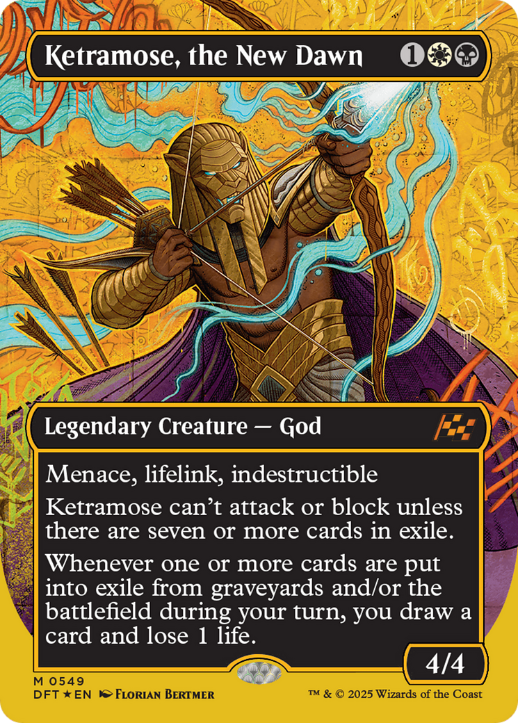 Ketramose, the New Dawn (Borderless) (First-Place Foil) [Aetherdrift] | Exor Games Bridgewater