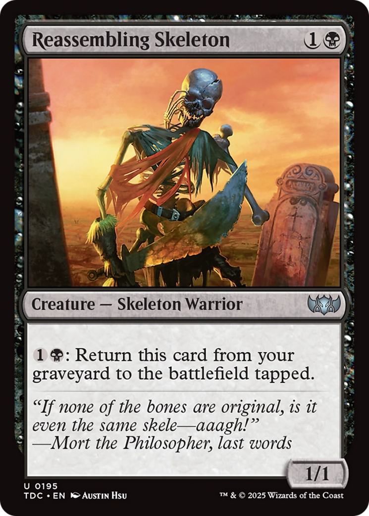 Reassembling Skeleton [Tarkir: Dragonstorm Commander] | Exor Games Bridgewater