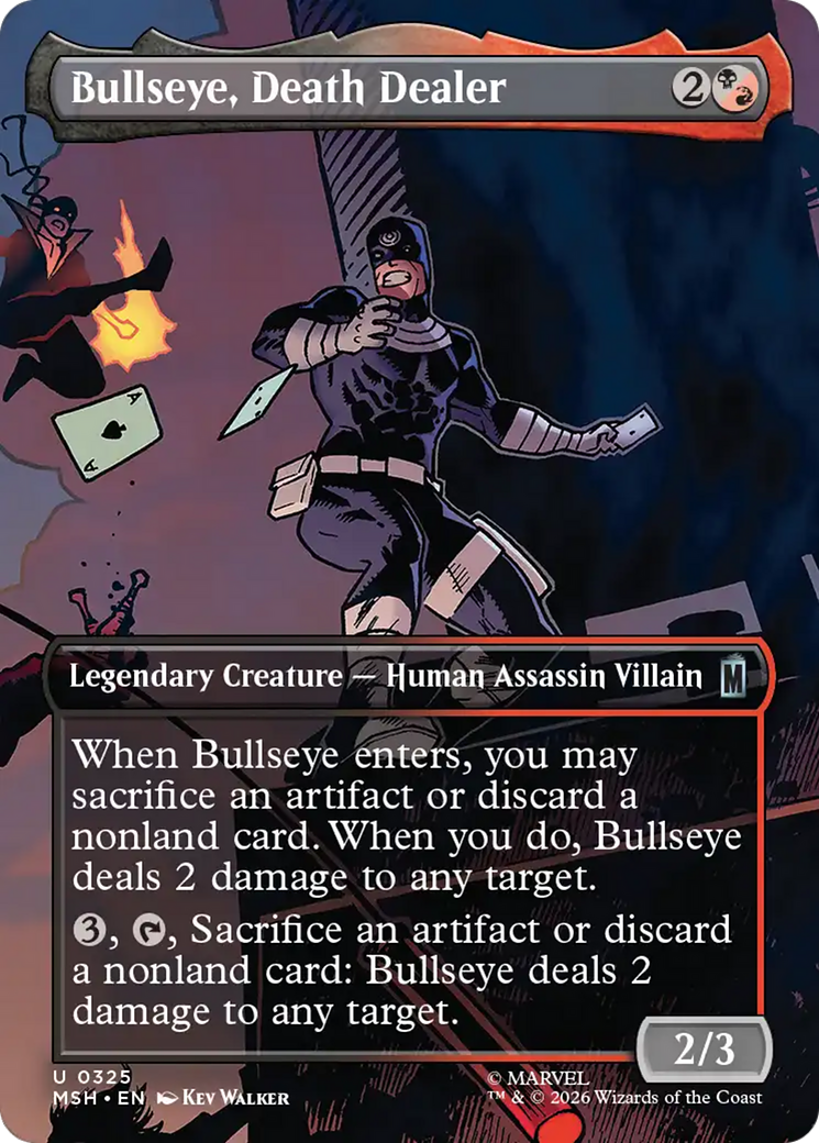 Bullseye, Death Dealer (Borderless) [Marvel Super Heroes] | Exor Games Bridgewater