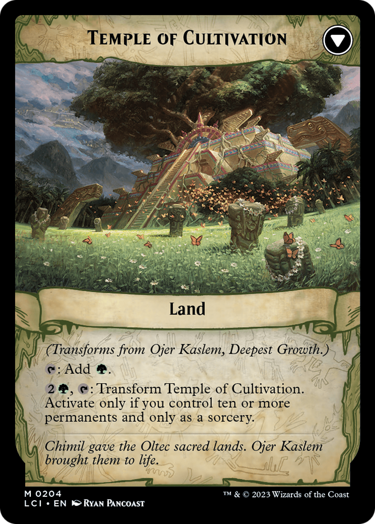 Ojer Kaslem, Deepest Growth // Temple of Cultivation [The Lost Caverns of Ixalan Prerelease Cards] | Exor Games Bridgewater