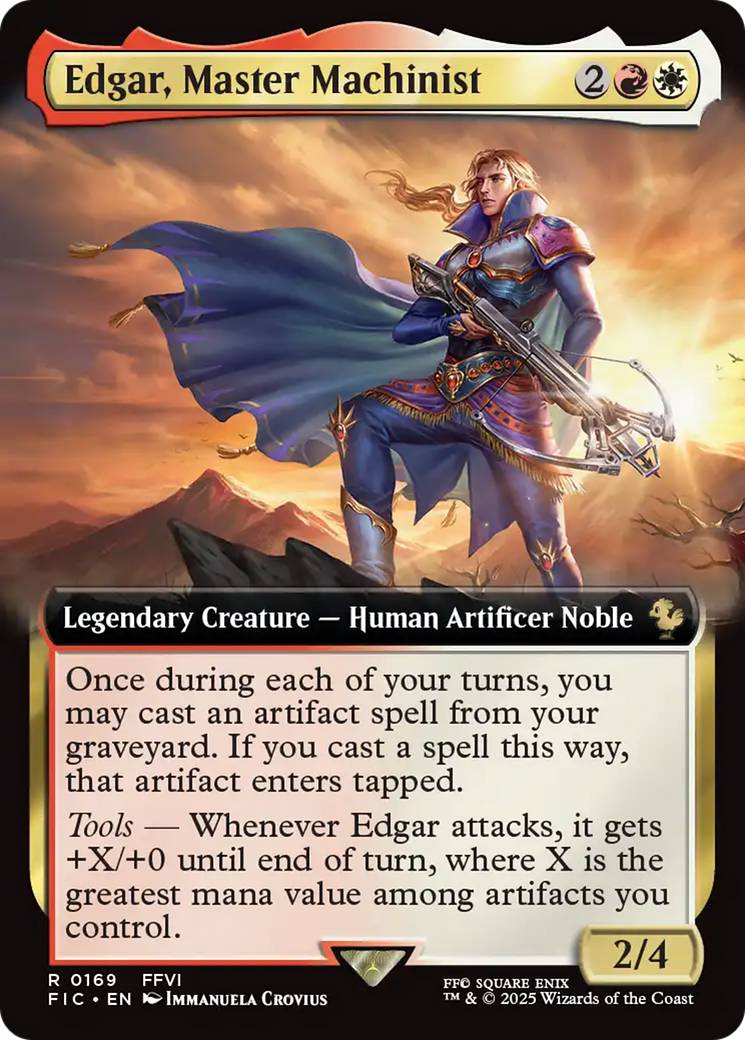 Edgar, Master Machinist (Extended Art) [FINAL FANTASY Commander] | Exor Games Bridgewater