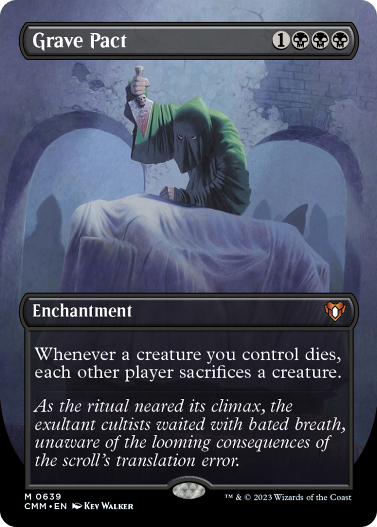 Grave Pact (Borderless Alternate Art) [Commander Masters] | Exor Games Bridgewater