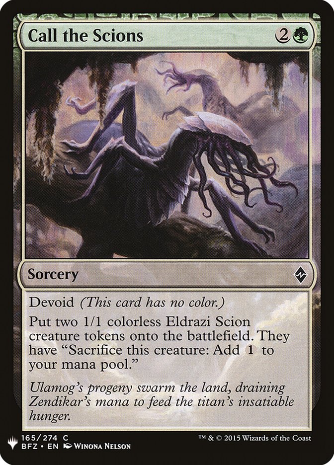 Call the Scions [Mystery Booster] | Exor Games Bridgewater