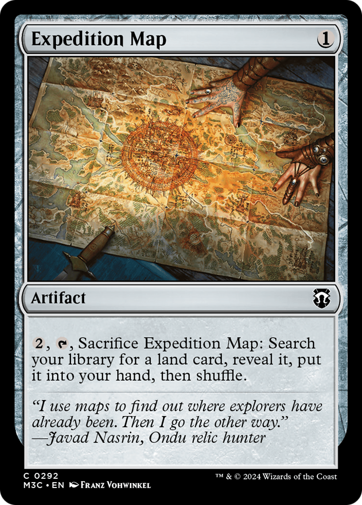 Expedition Map (Ripple Foil) [Modern Horizons 3 Commander] | Exor Games Bridgewater