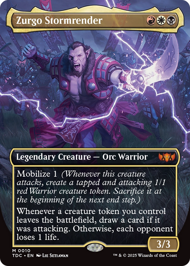 Zurgo Stormrender (Borderless) [Tarkir: Dragonstorm Commander] | Exor Games Bridgewater