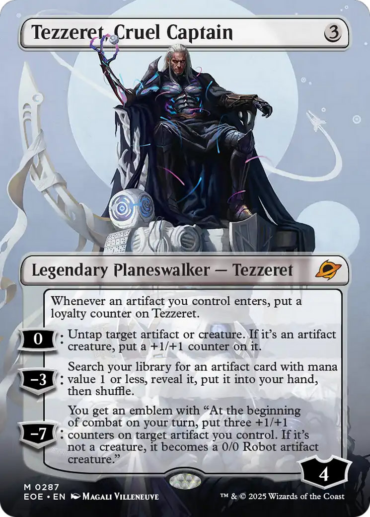 Tezzeret, Cruel Captain (Borderless) [Edge of Eternities] | Exor Games Bridgewater