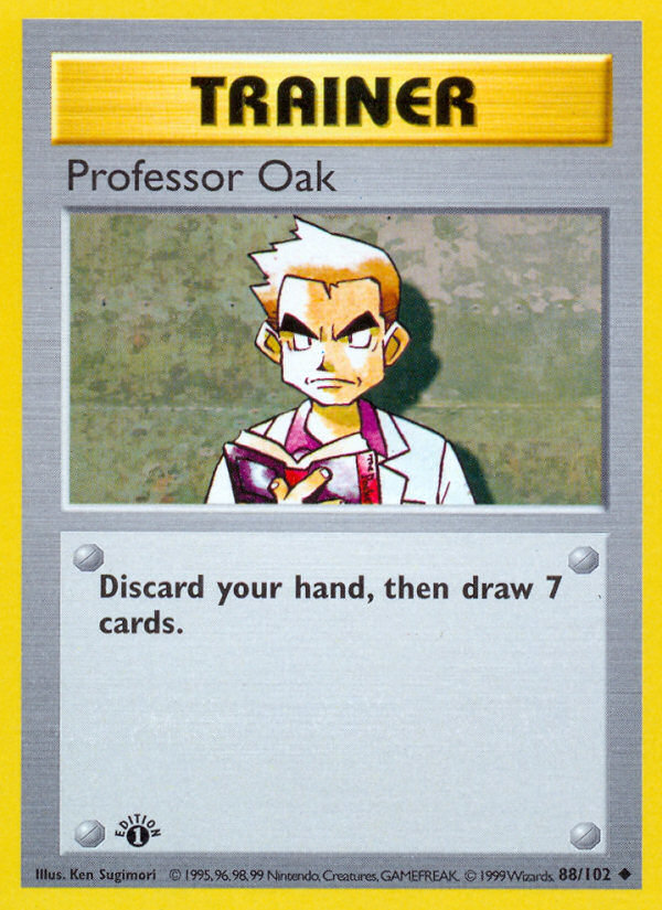 Professor Oak (88/102) (Shadowless) [Base Set 1st Edition] | Exor Games Bridgewater