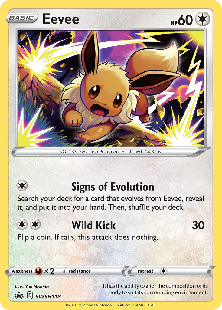 Eevee (SWSH118) [Sword & Shield: Black Star Promos] | Exor Games Bridgewater