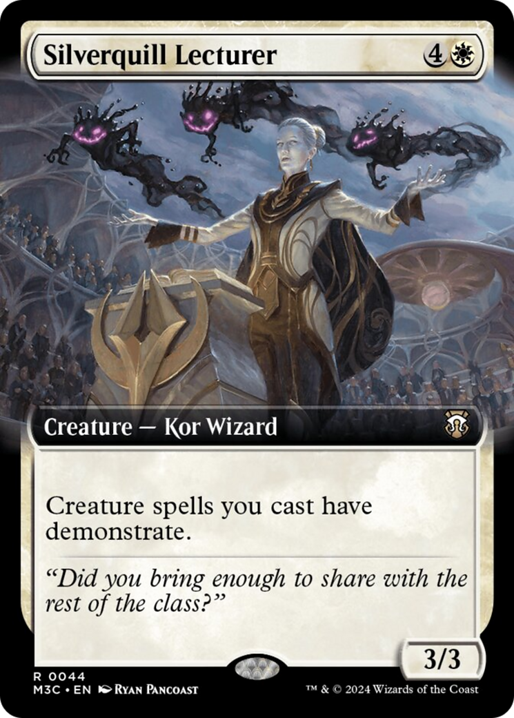 Silverquill Lecturer (Extended Art) [Modern Horizons 3 Commander] | Exor Games Bridgewater