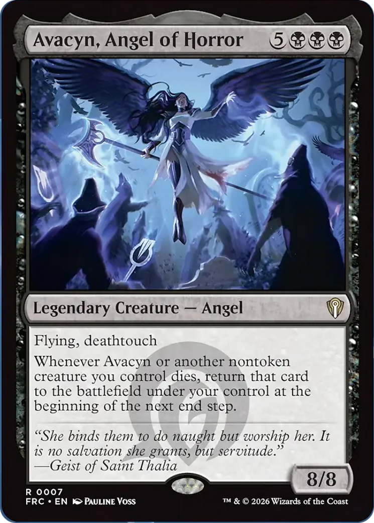 Avacyn, Angel of Horror [Reality Fracture Commander] | Exor Games Bridgewater