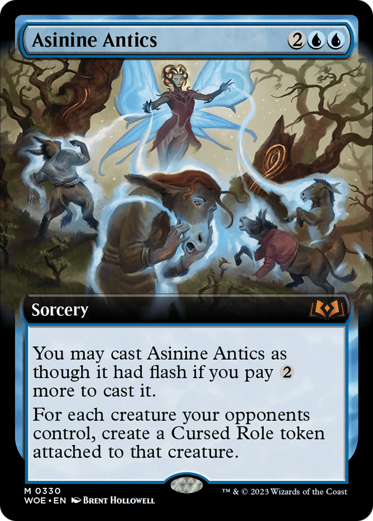 Asinine Antics (Extended Art) [Wilds of Eldraine] | Exor Games Bridgewater