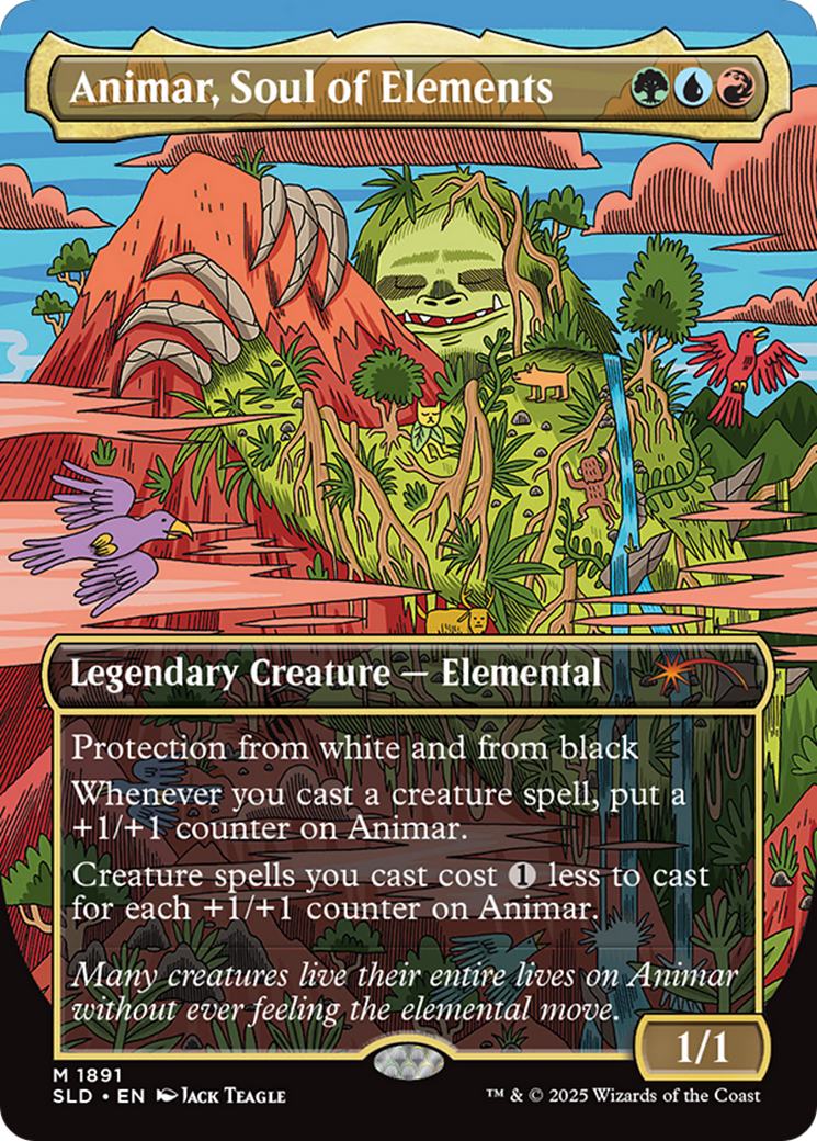 Animar, Soul of Elements (Rainbow Foil) [Secret Lair Drop Series] | Exor Games Bridgewater