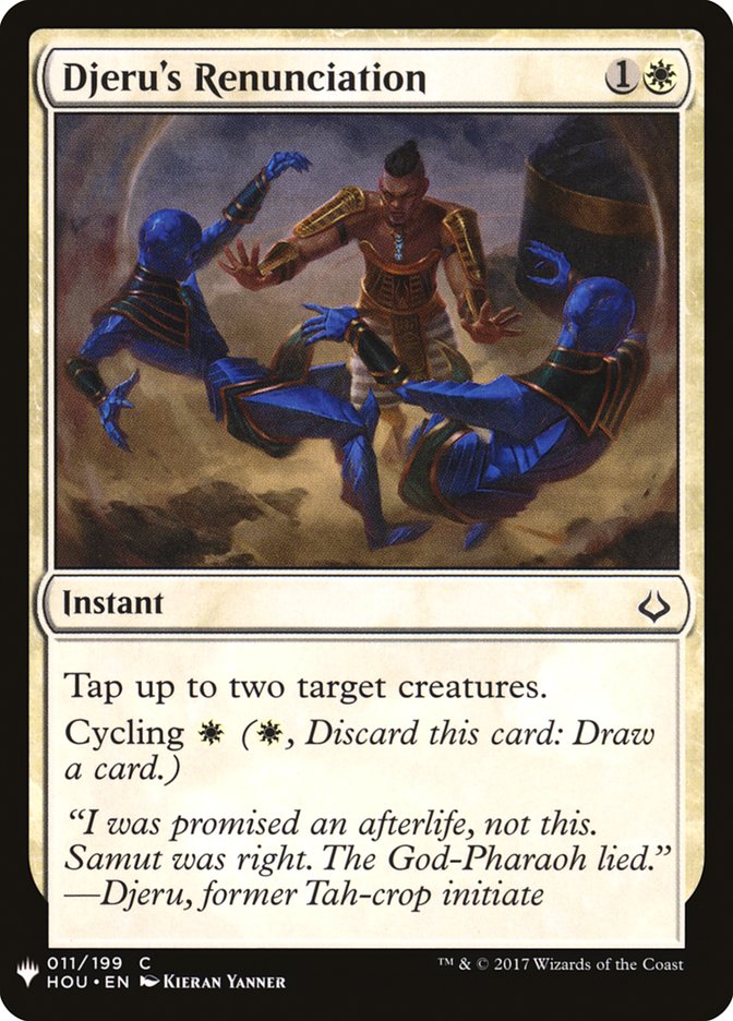 Djeru's Renunciation [Mystery Booster] | Exor Games Bridgewater