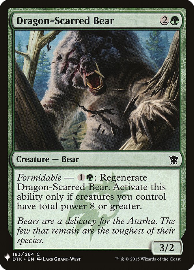 Dragon-Scarred Bear [Mystery Booster] | Exor Games Bridgewater