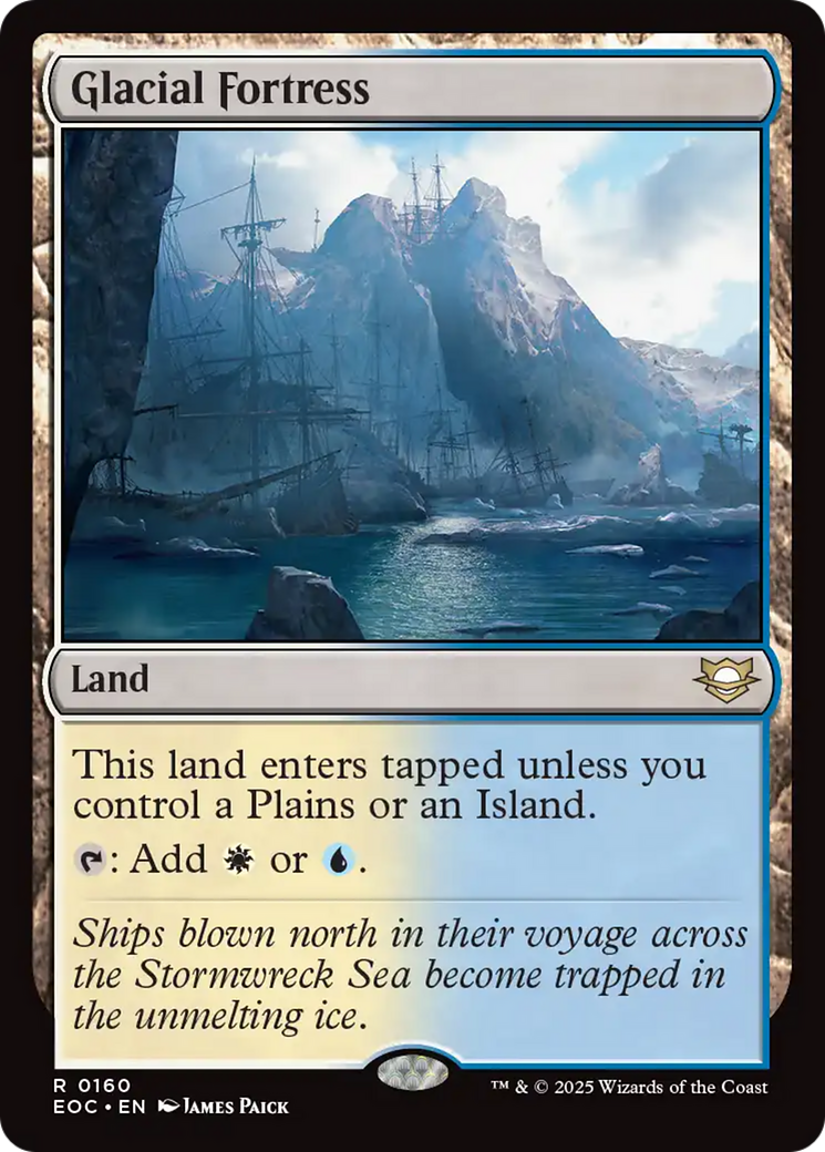Glacial Fortress [Edge of Eternities Commander] | Exor Games Bridgewater