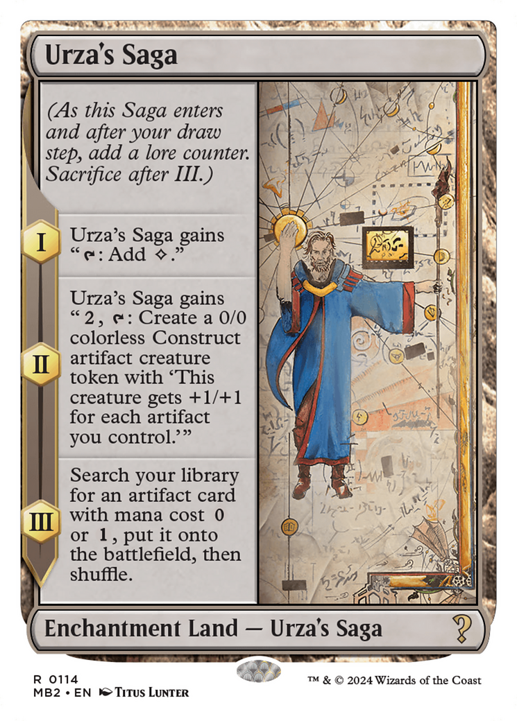 Urza's Saga (White Border) [Mystery Booster 2] | Exor Games Bridgewater