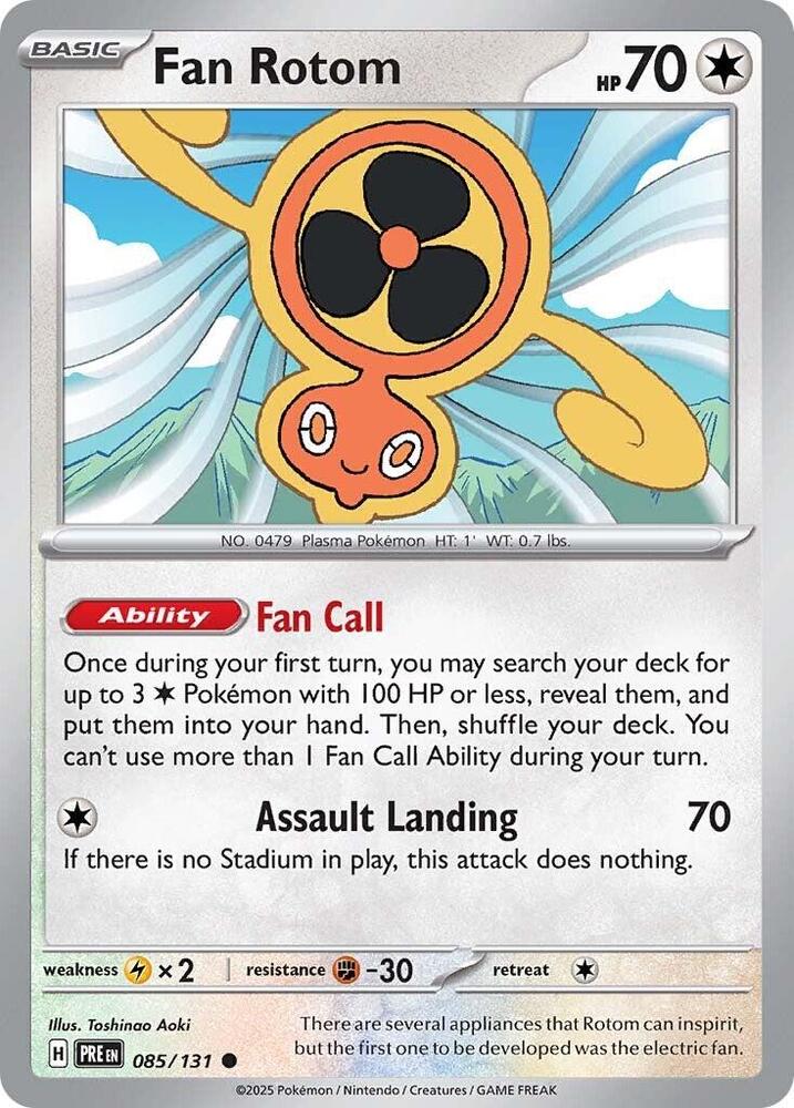 Fan Rotom (085/131) [Scarlet & Violet: Prismatic Evolutions] | Exor Games Bridgewater