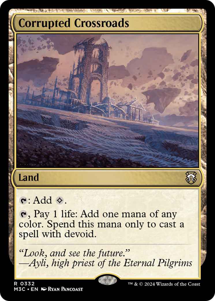 Corrupted Crossroads (Ripple Foil) [Modern Horizons 3 Commander] | Exor Games Bridgewater