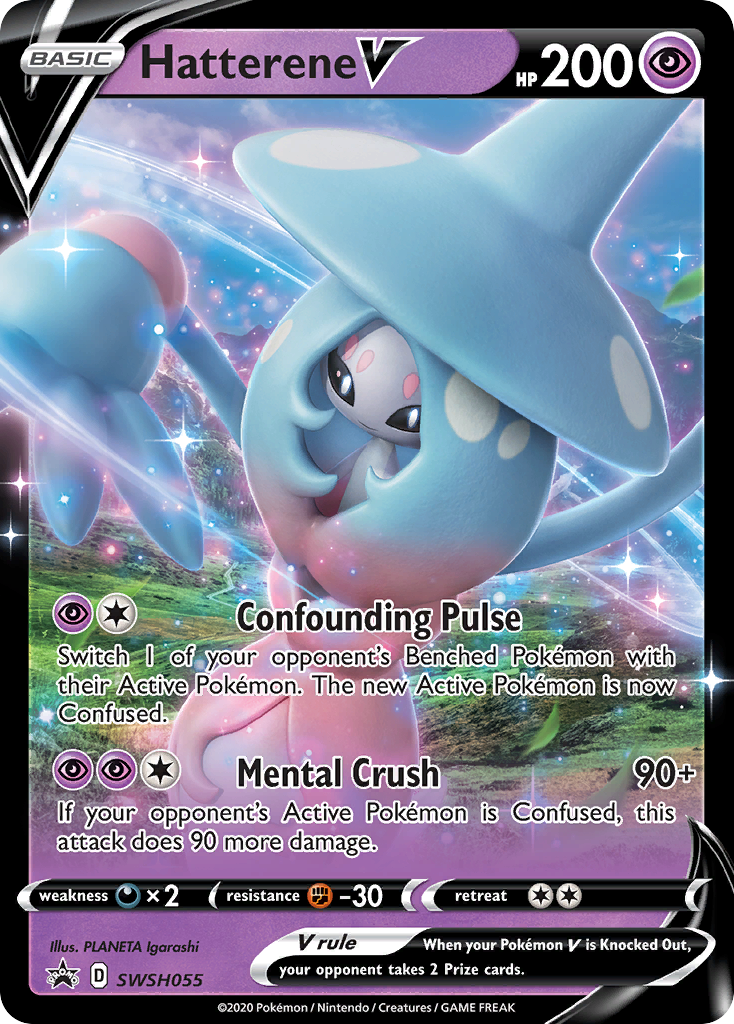 Hatterene V (SWSH055) [Sword & Shield: Black Star Promos] | Exor Games Bridgewater