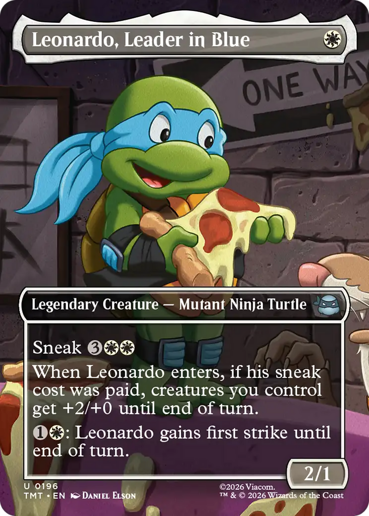 Leonardo, Leader in Blue (Borderless) [Teenage Mutant Ninja Turtles] | Exor Games Bridgewater