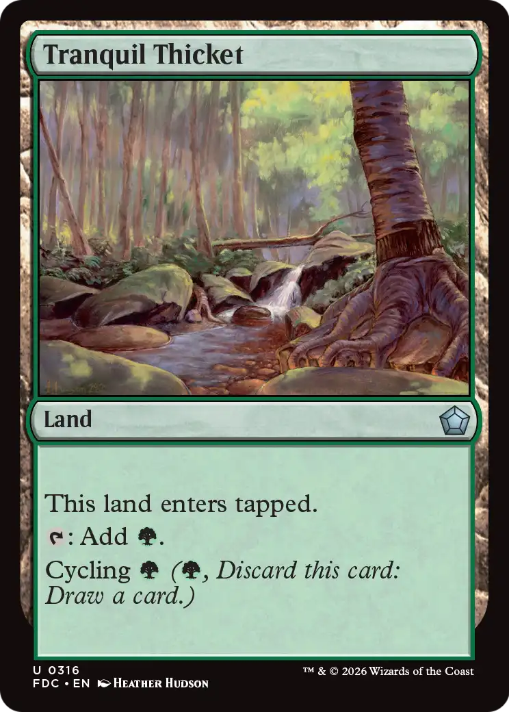 Tranquil Thicket [Foundations Commander] | Exor Games Bridgewater