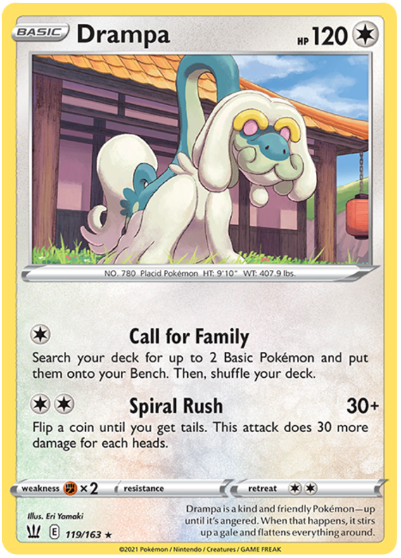 Drampa (119/163) [Sword & Shield: Battle Styles] | Exor Games Bridgewater