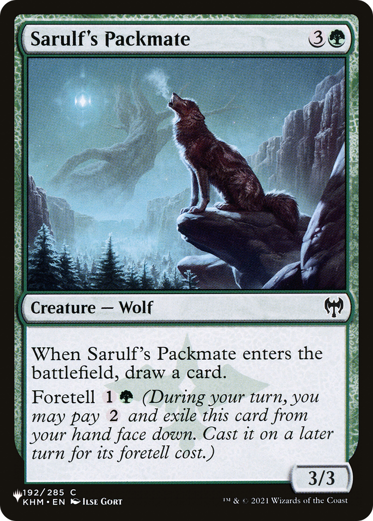 Sarulf's Packmate [The List] | Exor Games Bridgewater