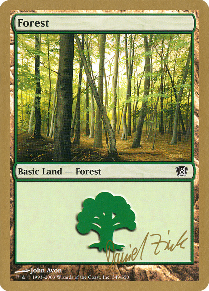 Forest (dz349) (Daniel Zink) [World Championship Decks 2003] | Exor Games Bridgewater