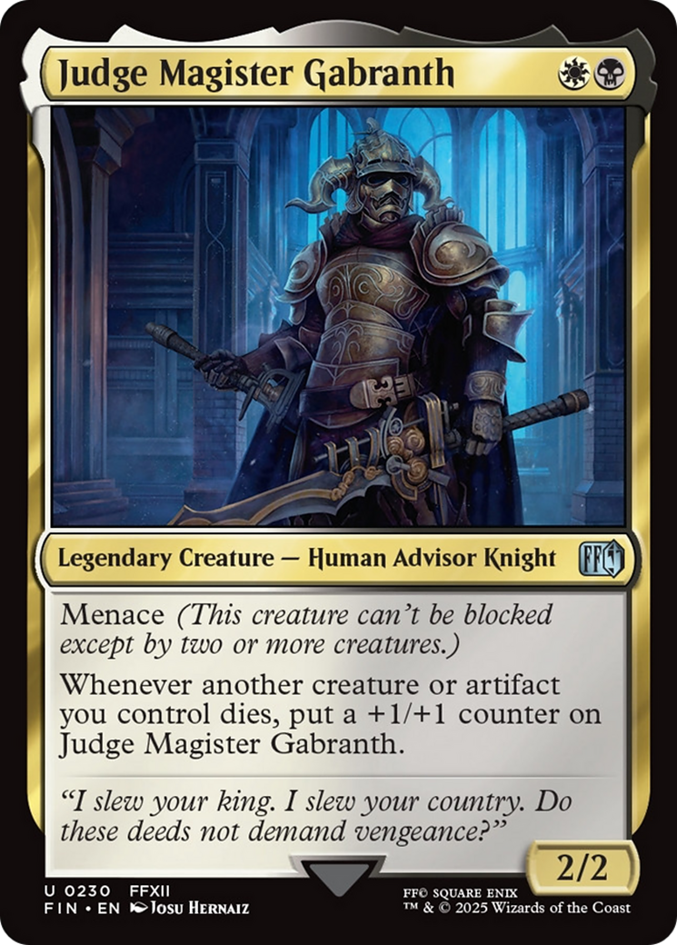 Judge Magister Gabranth [FINAL FANTASY] | Exor Games Bridgewater