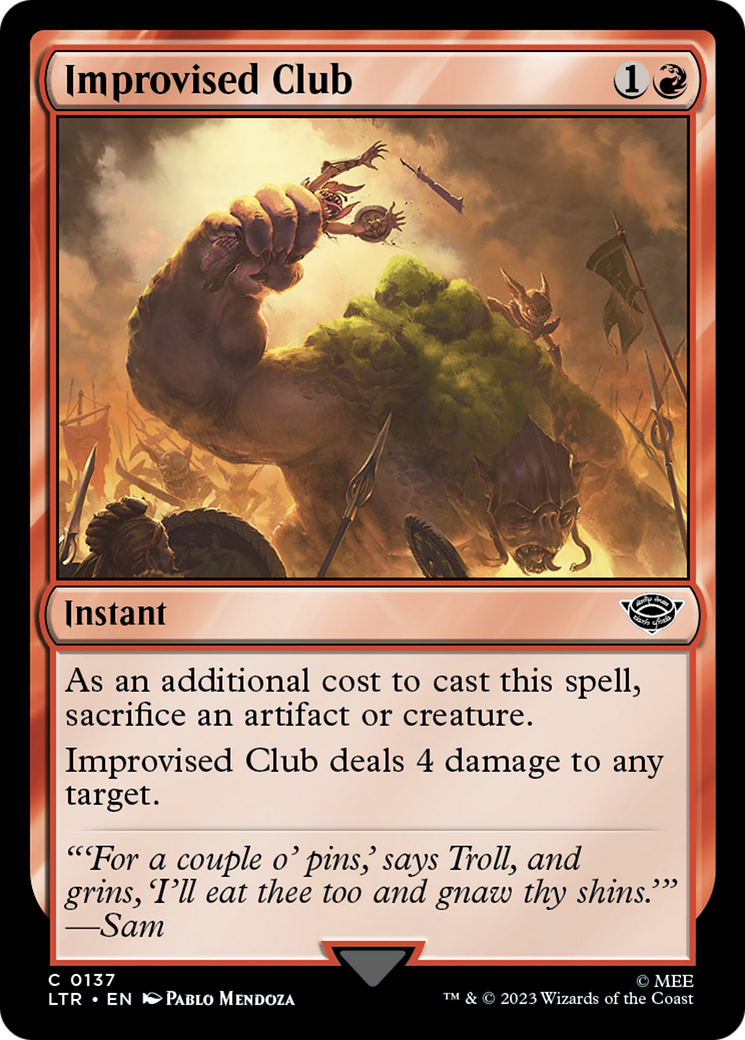 Improvised Club [The Lord of the Rings: Tales of Middle-Earth] | Exor Games Bridgewater