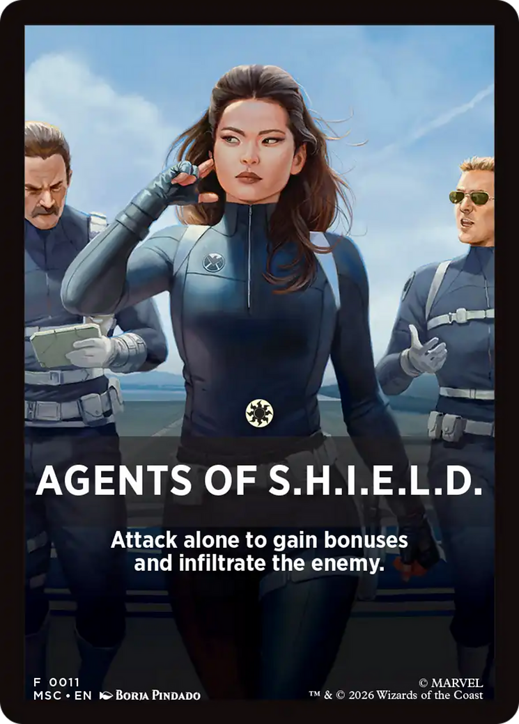 Agents of S.H.I.E.L.D. Theme Card [Marvel Super Heroes Commander] | Exor Games Bridgewater