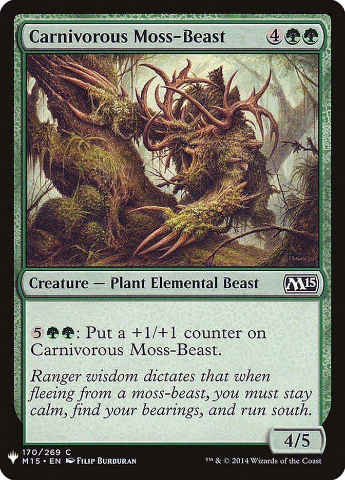 Carnivorous Moss-Beast [Mystery Booster] | Exor Games Bridgewater