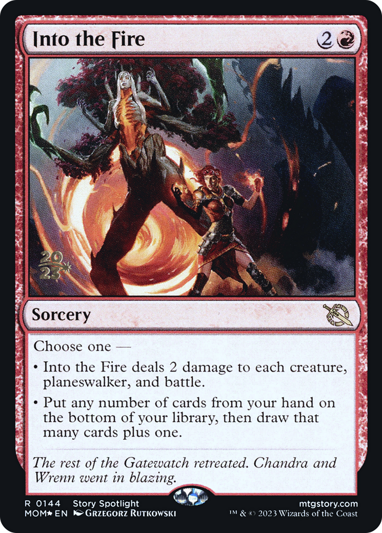 Into the Fire [March of the Machine Prerelease Promos] | Exor Games Bridgewater