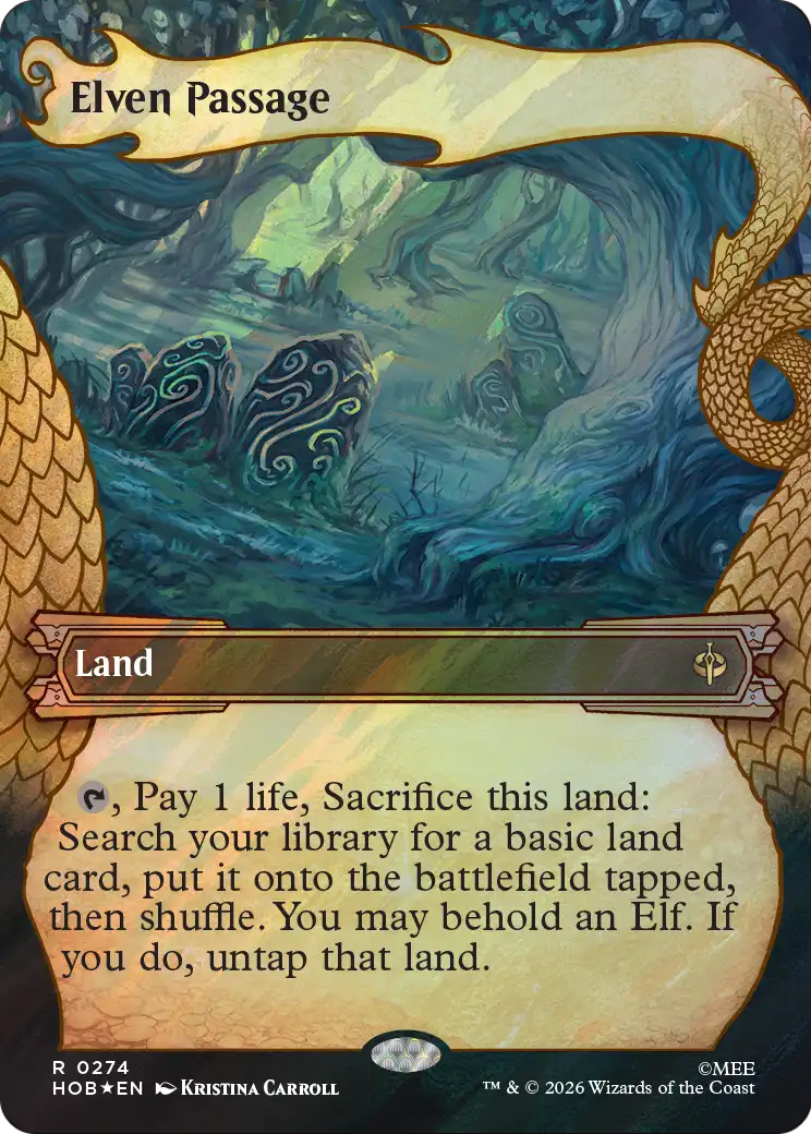 Elven Passage (Showcase) (Surge Foil) [The Hobbit] | Exor Games Bridgewater