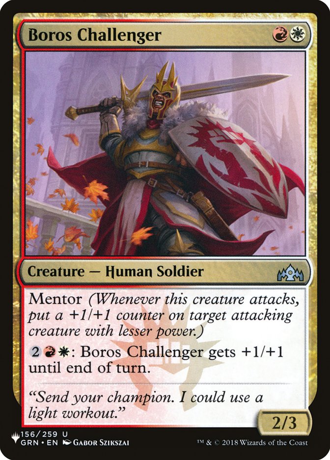 Boros Challenger [The List] | Exor Games Bridgewater
