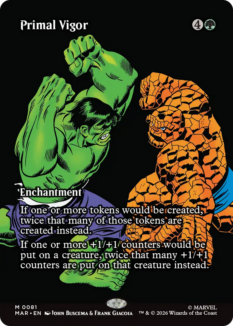 Primal Vigor (Borderless) [Marvel Universe: Eternal-Legal] | Exor Games Bridgewater
