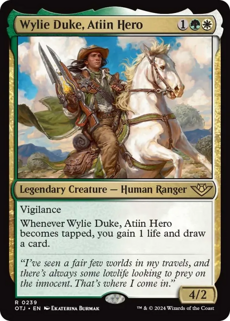 Wylie Duke, Atiin Hero [Outlaws of Thunder Junction] | Exor Games Bridgewater