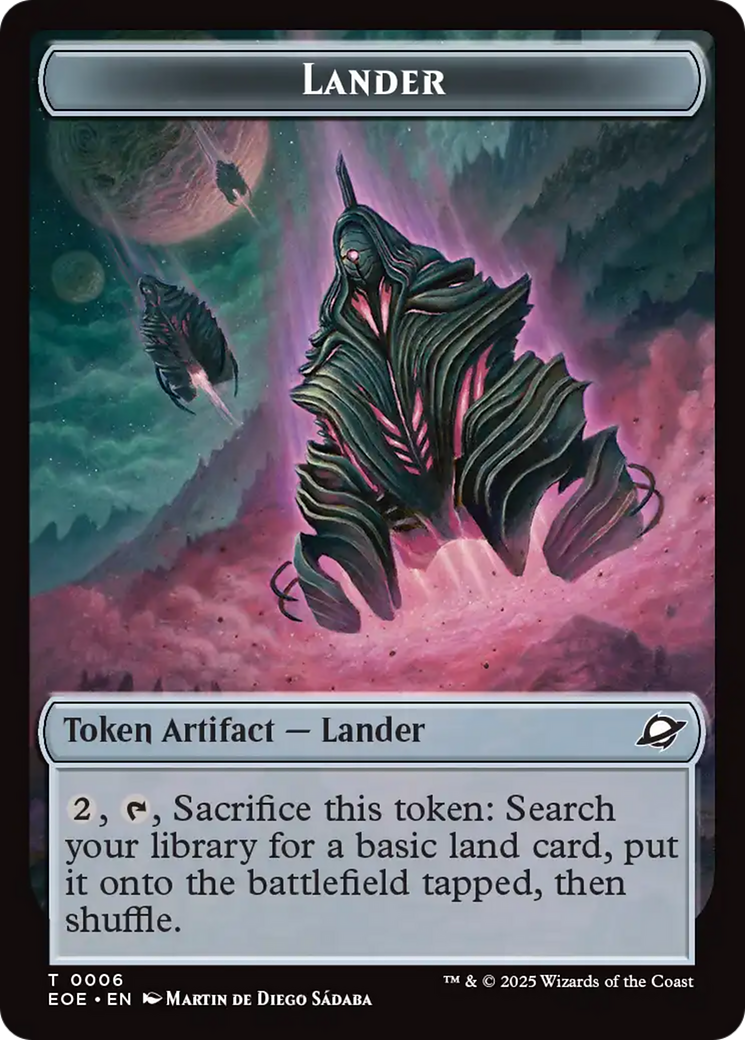Beast (0006) // Lander Double-Sided Token [Edge of Eternities Tokens] | Exor Games Bridgewater