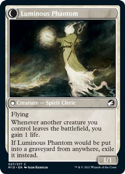 Lunarch Veteran // Luminous Phantom [Innistrad: Midnight Hunt] | Exor Games Bridgewater