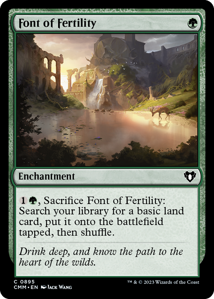 Font of Fertility [Commander Masters] | Exor Games Bridgewater