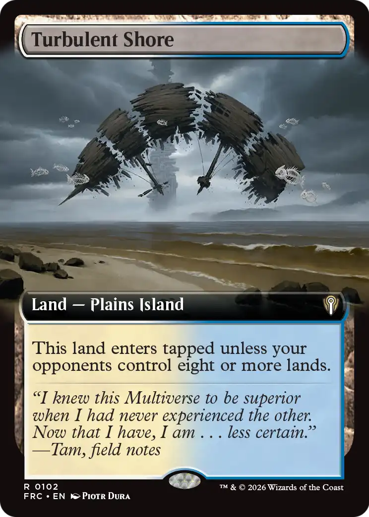 Turbulent Shore (Extended Art) [Reality Fracture Commander] | Exor Games Bridgewater