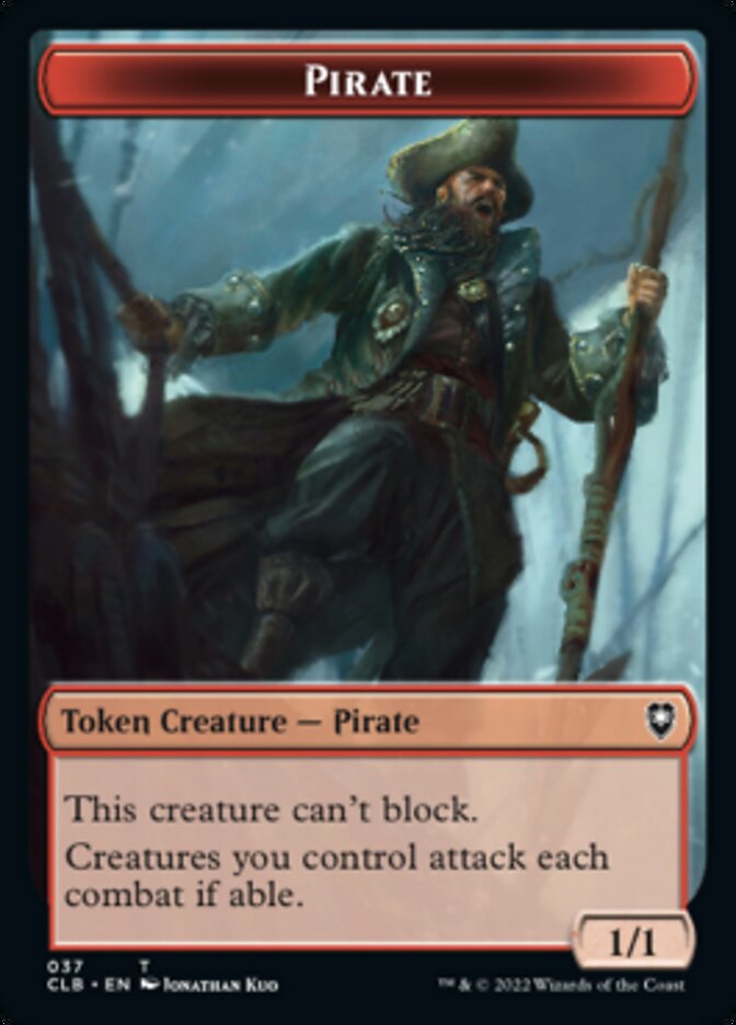 Pirate // Goblin Double-Sided Token [Commander Legends: Battle for Baldur's Gate Tokens] | Exor Games Bridgewater