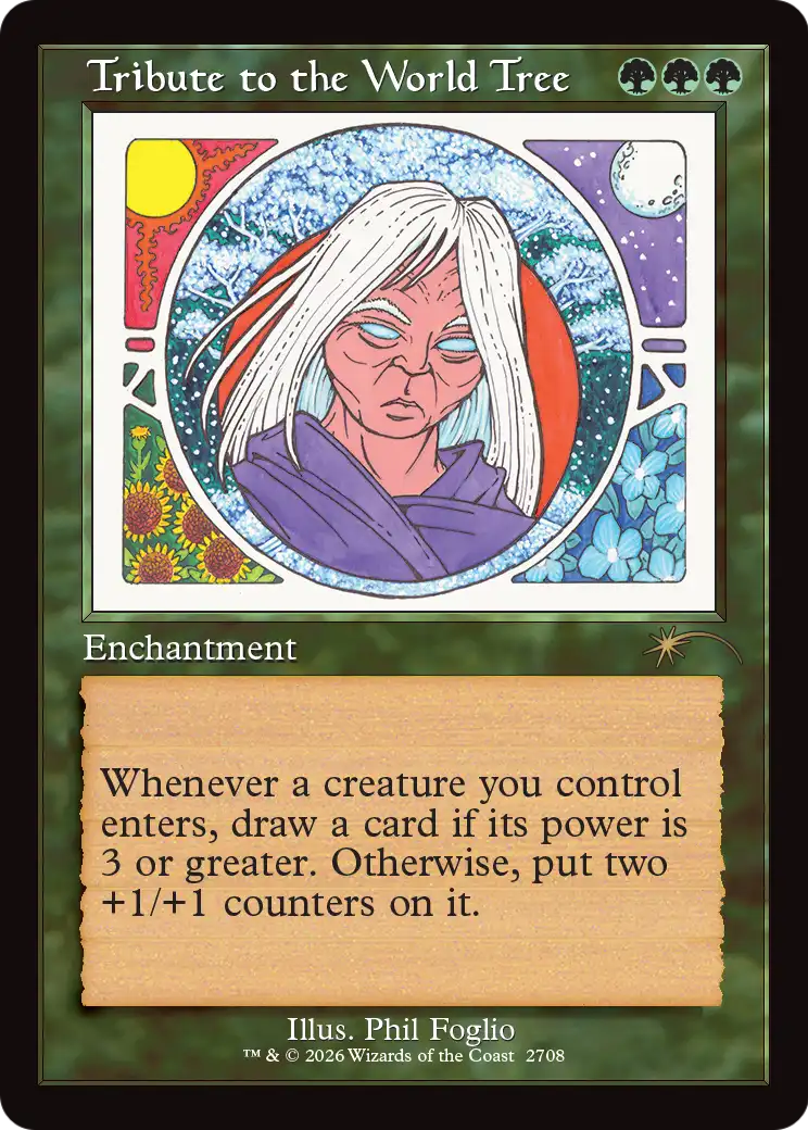 Tribute to the World Tree (Retro Frame) [Secret Lair Drop Series] | Exor Games Bridgewater