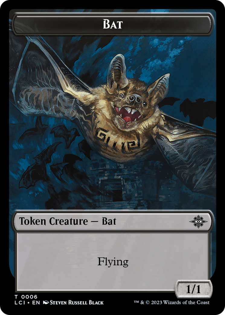 Bat Token [The Lost Caverns of Ixalan Tokens] | Exor Games Bridgewater