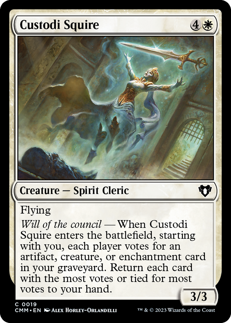 Custodi Squire [Commander Masters] | Exor Games Bridgewater